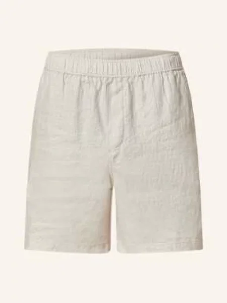 Samsøe Samsøe Lněné Šortky Sajabari krémová