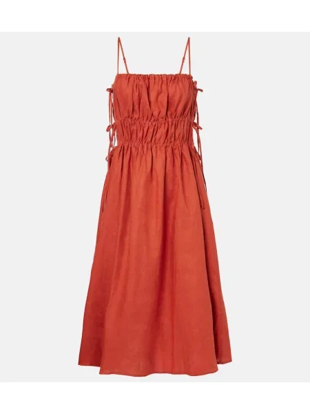 Rochie midi Asceno de in până la genunchi de costum portocaliu
