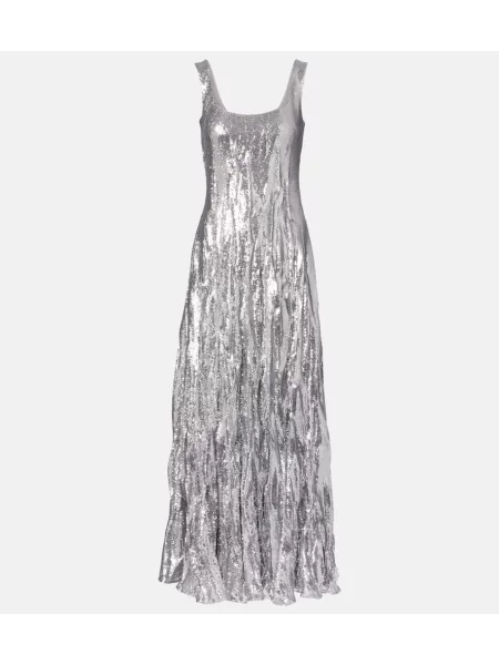Rochie Marmar Halim argintiu