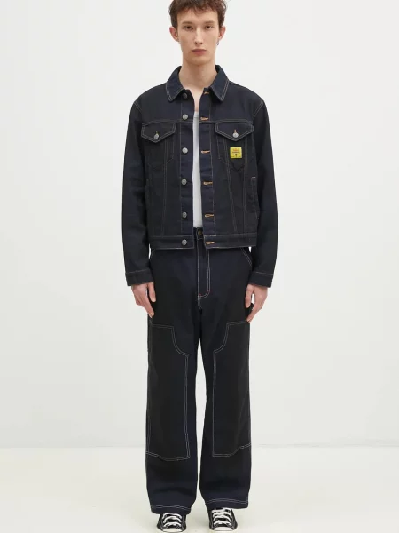 Icecream farmerdzseki Oil Stained Trucker Jacket kék