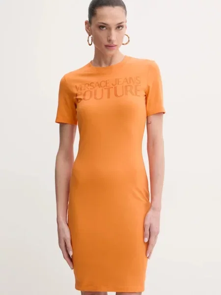 Versace Jeans Couture Každodenné šaty oranžová