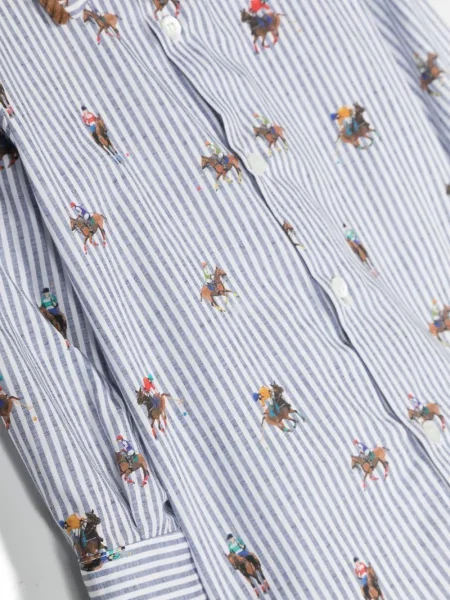 Koszulka polo dziecięca La Stupenderia niebieska