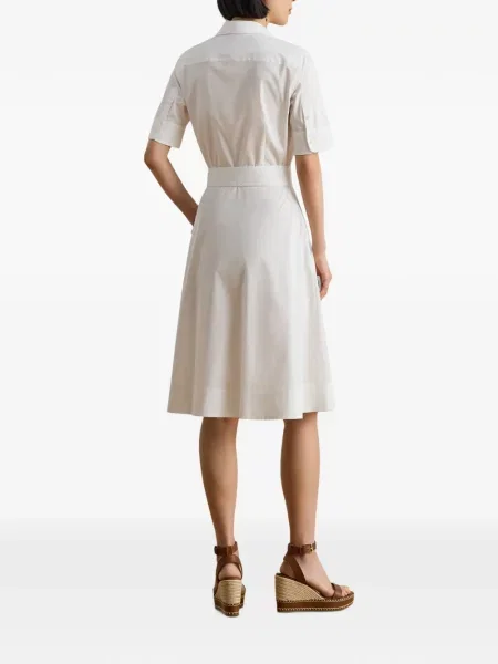 Scurt cu centură rochie midi Lauren Ralph Lauren alb