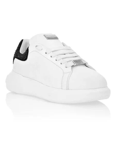Sneakersy Philipp Plein skórzane białe