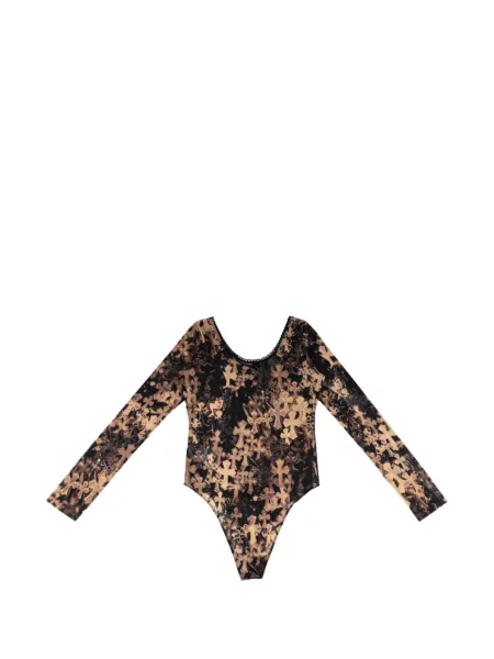 Body Chrome Hearts cu imagine plasă cu motiv cu inimi