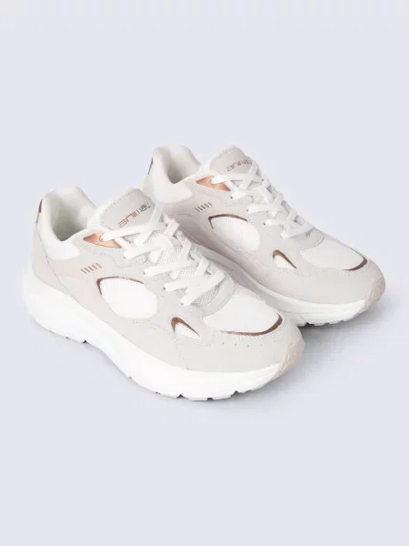 Ezra Every Day skórzane buty sportowe Beige beżowe