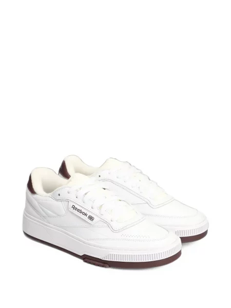 Sneakerși Reebok din piele cu autograf alb