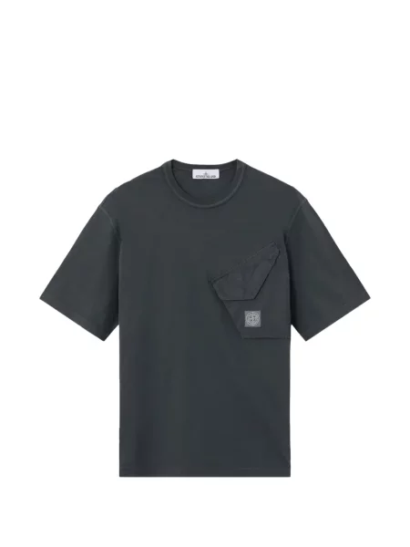 Tricou Stone Island din jerseu cu strasuri gri