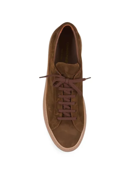 Sneakerși Common Projects din piele de căprioară maro