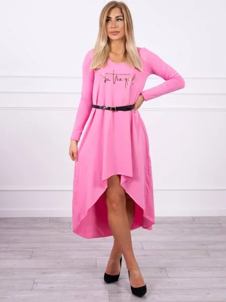 Rochie Kesi cu inscripții de costum roz