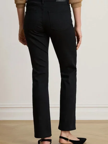 Lauren Ralph Lauren ravne kavbojke črna