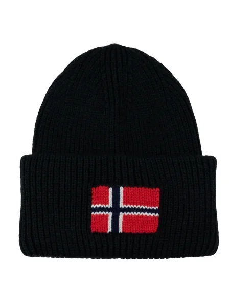 Gyapjú sapka Napapijri fekete