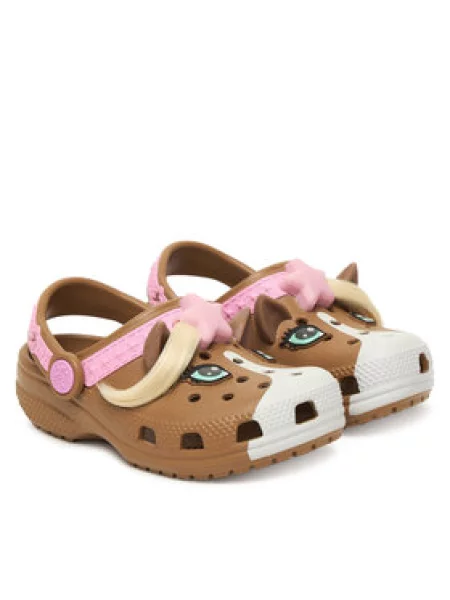 Crocs Šľapky Toddler Classic IAM Horse Clog hnedá
