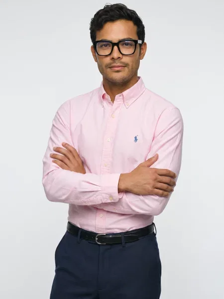 Košeľa Polo Ralph Lauren keper ružová
