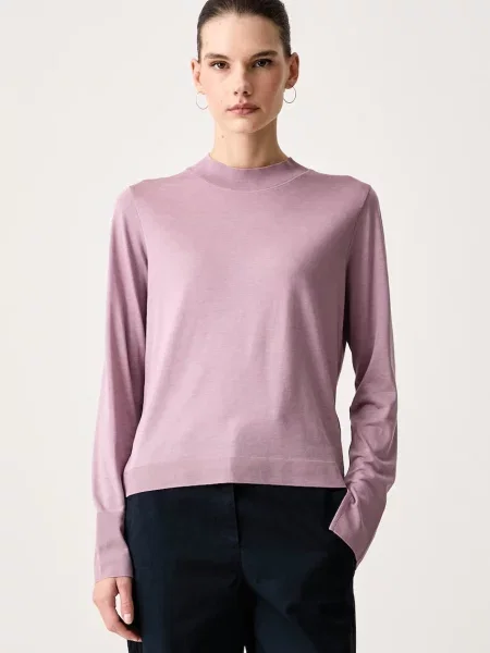 Tricou polo Marc O'polo din lyocell roz