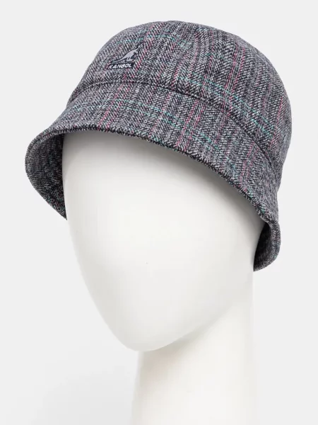 Шапка Kangol с десен рибена кост тъмносиньо