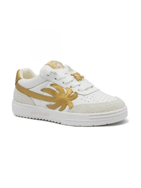Palm Angels Bőr sneakers tornacipő fehér