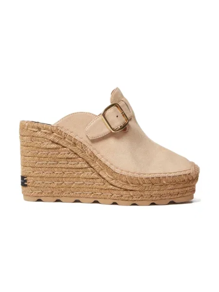 Chodaki Stella Mccartney zamszowe beżowe
