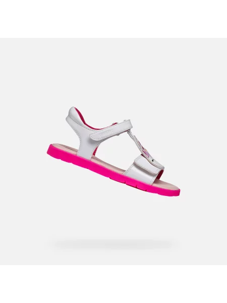 Sandále Geox J Sandal Joyfoot Gir S biela