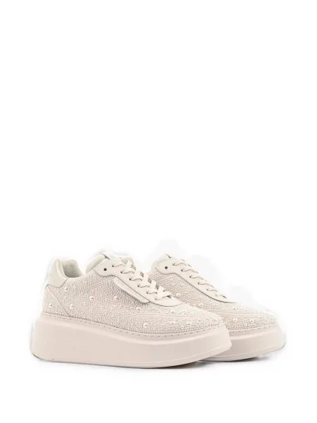 Sneakerși Karl Lagerfeld cu perle chunky