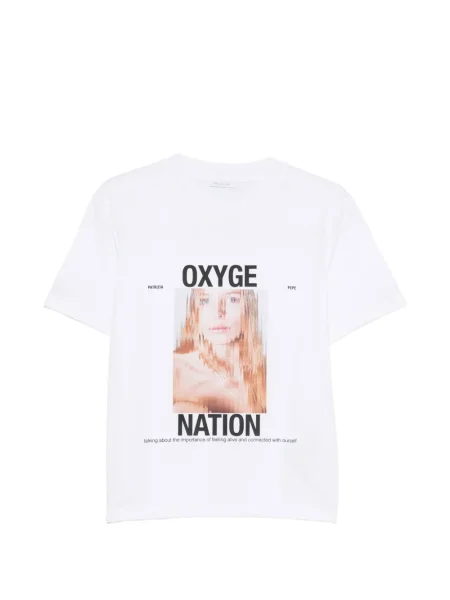 Tricou Patrizia Pepe cu imagine alb
