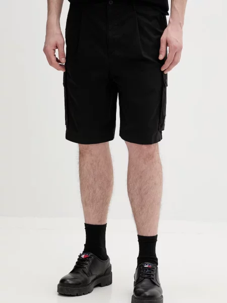 HUGO cargo kratke hlače za muškarce od pamuka Gregry_RB crna