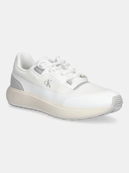Calvin Klein Jeans Tenisice ATHLEISURE RUNNER TECH RIPSTOP bijela