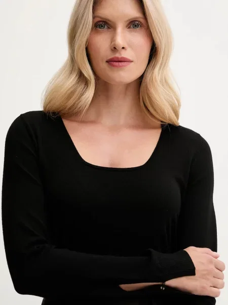 Светр United Colors of Benetton легкий чорний