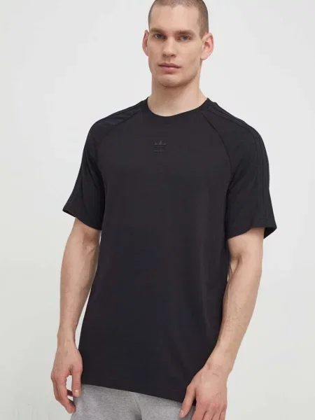 Тениска adidas Originals SST Tee 0 с принт черно