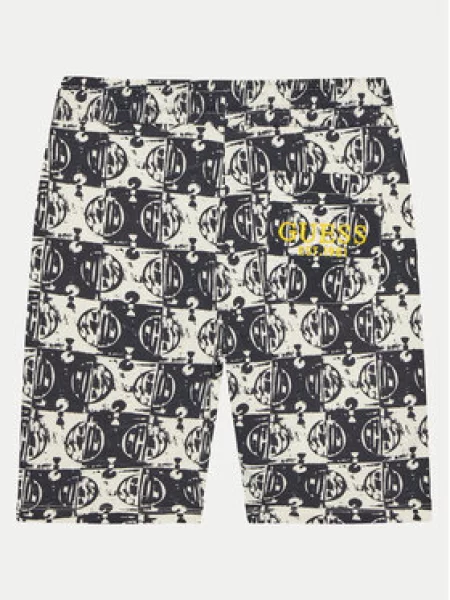 Šortky z materiálu Guess černé