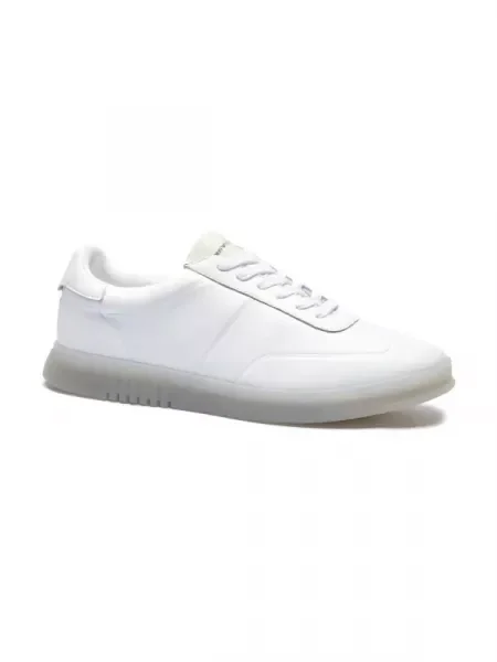 Emporio Armani De piele sneakers alb