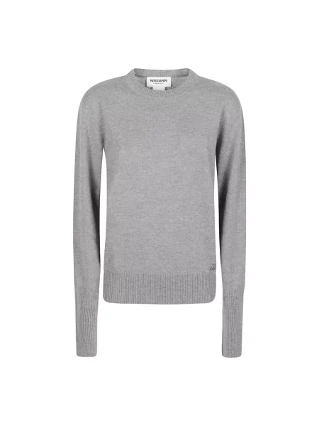 Sweter Patrizia Pepe z kaszmiru szary