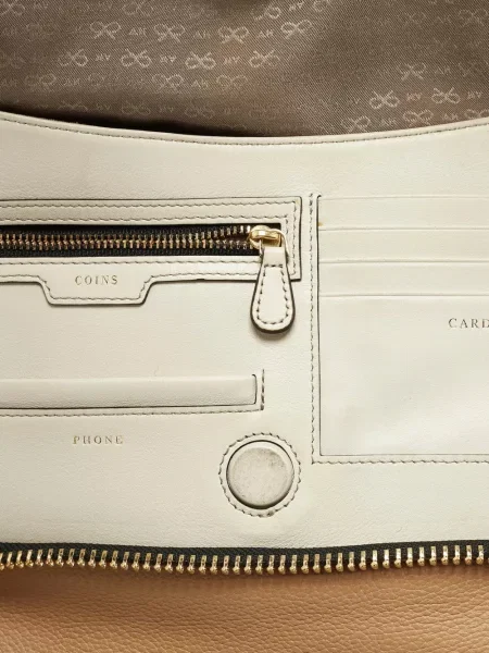 Geantă Anya Hindmarch din piele maro