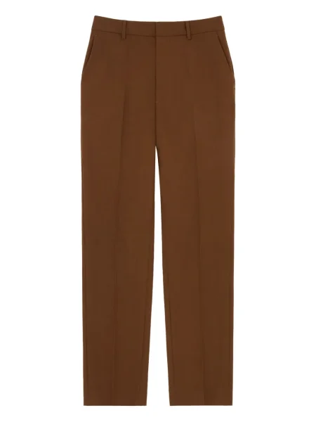Pantaloni Mm6 Maison Margiela de lână maro