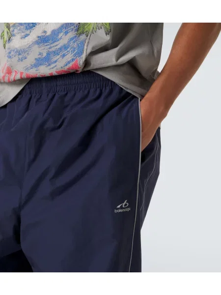 Pantaloni Balenciaga alergare albastru