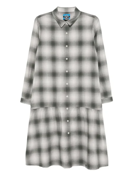 Rochie Sport B. By Agnès B. în carouri de costum verde