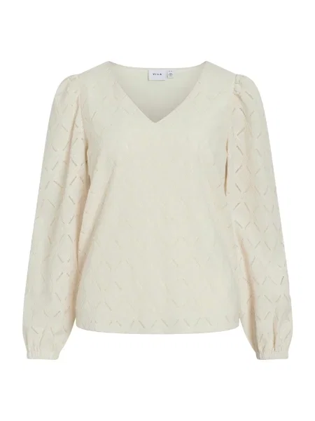 VILA Bluză VIFERO crem