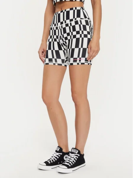 Converse Спортивні шорти W Aop Wordmark Bike Short Кольоровий Skinny Fit