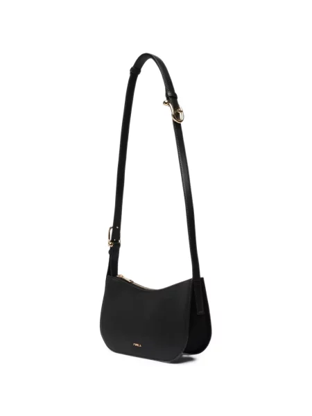Geantă Furla din piele cu imagine negru
