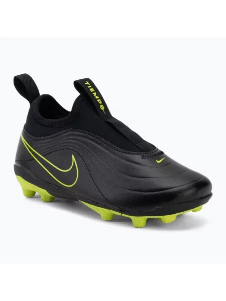 Încălțăminte de fotbal pentru copii Nike Tiempo Maestro Flex Jr FG/MG PS black/volt/black negru