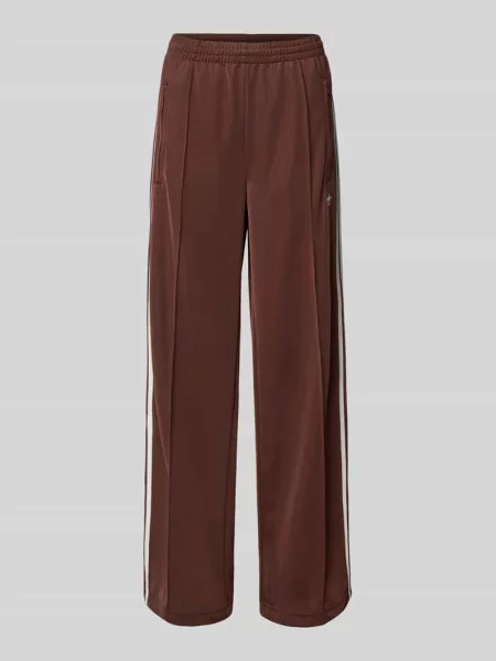 Spodnie adidas Adicolor Classic Firebird Loose Track Tracksuit Bottoms Auburn/ Bright Yellow L brązowe