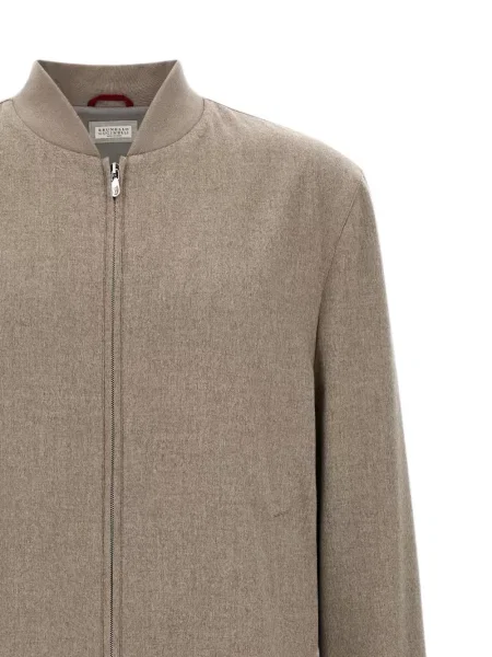 Geacă bomber Brunello Cucinelli gri