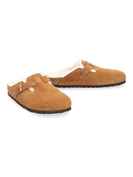 Birkenstock Klapki Boston Vl/Sheraling brązowy