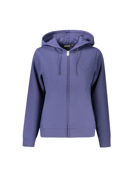 Bluza z kapturem Napapijri niebieska