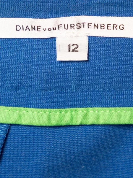 Fustă Dvf Diane Von Furstenberg tricotate albastru