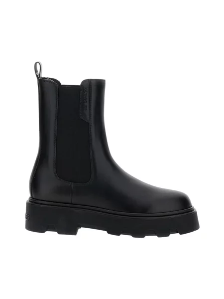 Sztyblety Moncler skórzane czarne