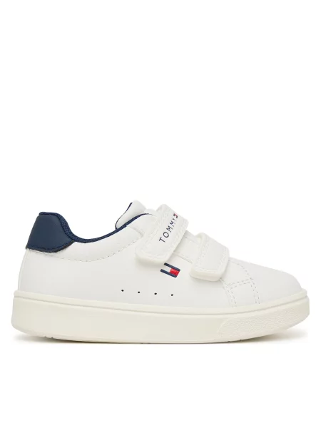 Sneakersy Tommy Hilfiger Low Cut Velcro Sneaker M bílá