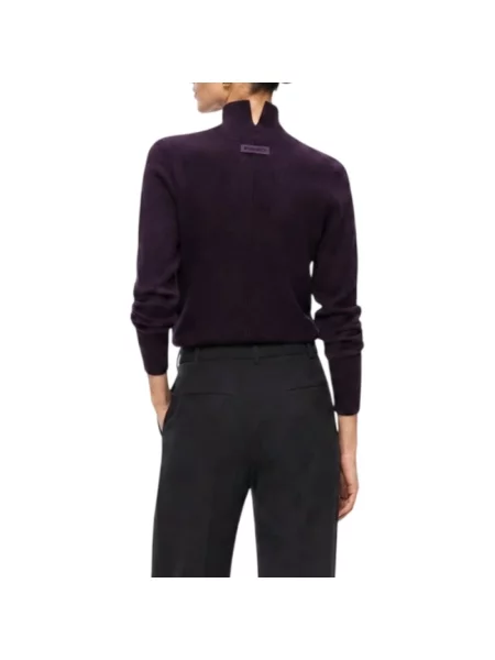 Sweter Pinko biznesowy fioletowy