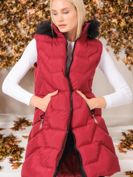 Vestă Dewberry bordo