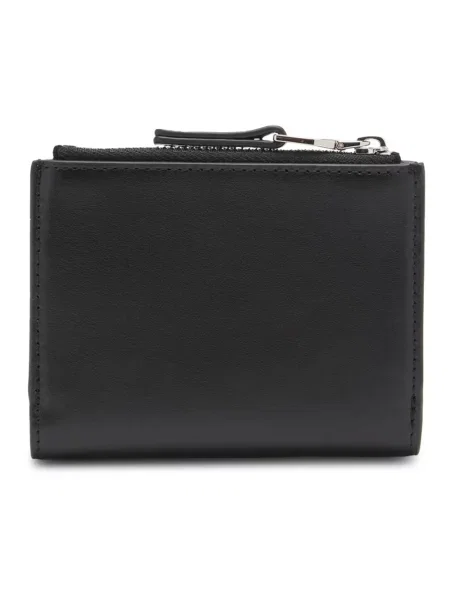 Diesel portfel skórzany BI-FOLD ZIP II czarny